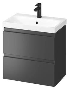 Cersanit Moduo, dulap lavoar montat pe perete 60x45x57 cm, antracit mat, S590-068-DSM