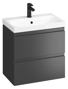 Cersanit Moduo, dulap lavoar montat pe perete 60x45x57 cm, antracit mat, S590-068-DSM