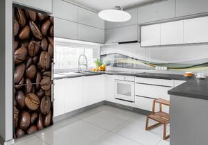 Foto Autocolant pentru piele al frigiderului Boabe de cafea
