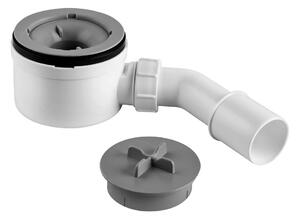 Cersanit Accesorii Cersanit, sifon pentru cadita de dus Tako Slim, Ø 90mm, alb, S904-007