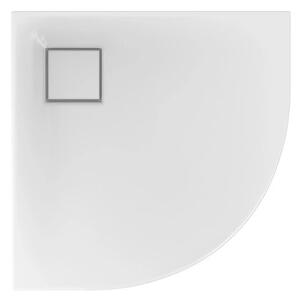 Cadă de duș Cersanit TAKO SLIM 80x80x4 cm + sifon, sfert de cerc, alb, S601-119