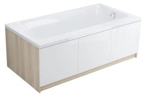 Cersanit Smart, cada acril stânga 170x80cm + picioare, alb, S301-117