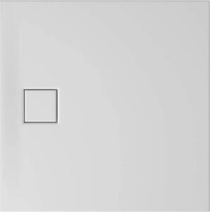 Cersanit Tako Slim, cadă de duș pătrată 90x90x4 cm + sifon alb, alb, S932-158