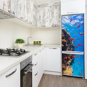 Autocolant frigider acasă recif de corali