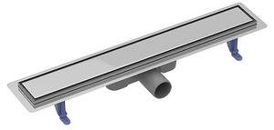 Cersanit Tako, canal de scurgere liniar cu grilă dublă 60 cm, oțel inoxidabil, S907-008