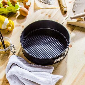 Forma tort 21cm, baza detasabila, invelis non-stick, negru, SNB