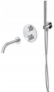 Cersanit Zen, set de baie ascuns cu cap de dus manual, crom, S952-034