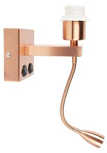 Lampa de perete moderna din cupru cu brat flexibil - Brescia Combi