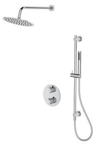 Cersanit Zen, set de duș ascuns cu duș de mână și ploaie, crom, S952-032