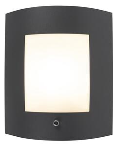 Lampă de perete exterioară antracit IP44 senzor crepuscular - Emmerald