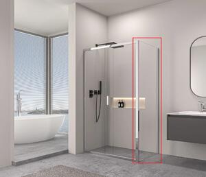 Erga Alpine, perete de duș fix 70x195 cm, sticlă transparentă de 6 mm, profil cromat, ERG-V02-ALPINE-G070-CR