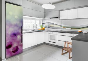 Foto Autocolant pentru piele al frigiderului cercuri violet
