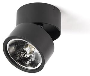 Spotlight modern negru rotund reglabil - Go Nine