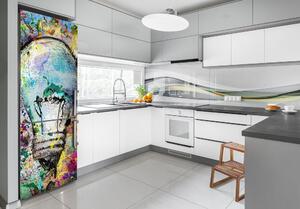 Autocolant frigider acasă culoare bec