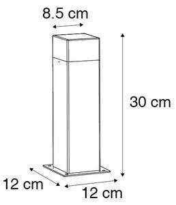 Lampă de exterior 30 cm antracit cu țăruș de sol și mânecă pentru cablu - Denmark
