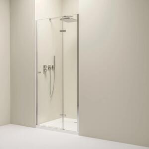 Erga Bern, usa de dus despicata cu 1 canat pentru deschidere 70x195 cm, sticla transparenta 6 mm, profil cromat, ERG-V02-BERN-D070-CR