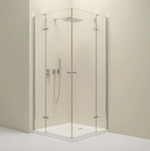 Erga Bern Double, cabină de duș cu uși cu 2 aripi 70 (uşă) x 110 (uşă) x 195 cm, sticlă transparentă de 6 mm, profil cromat, ERG-V02-BERN-D070D110-CL…