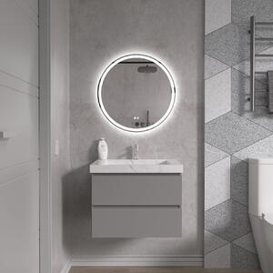 Erga Carla, oglinda LED rotunda 60cm, 1380 lm, 3 culori luminoase, ERG-V01-208-6060