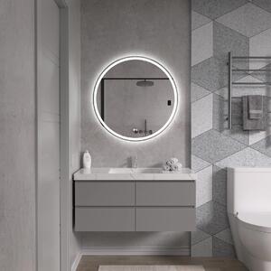 Erga Carla, oglinda rotunda LED 80cm, 1840 lm, 3 culori luminoase, ERG-V01-208-8080