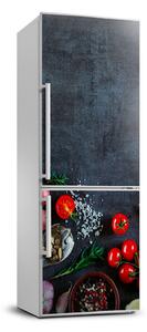 Autocolant frigider acasă Legume și mirodenii