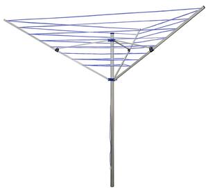 Erga Garden 4000, uscător de rufe de grădină de sine stătător cu 3 brațe 174x202x195 cm, albastru-argintiu, ERG-SEP-10SUSOGRGAR40