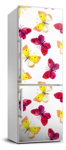 Foto Autocolant pentru piele al frigiderului fluturi colorat