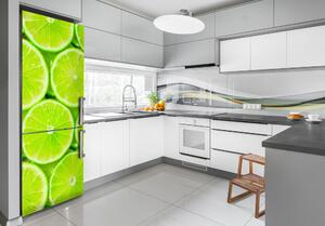 Autocolant pe frigider Lămâie verde