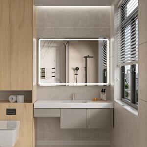 Erga Isabella, oglinda LED 120x80cm, 3105 lm, 6500K, iluminare fata/spate, ERG-V01-129-1280-00