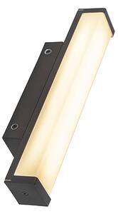 Aplică neagră 32 cm IP44 - Cascada