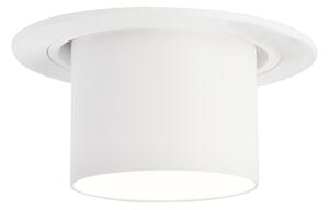 Spotlight modern îngropat rotund alb orientabil - Installa