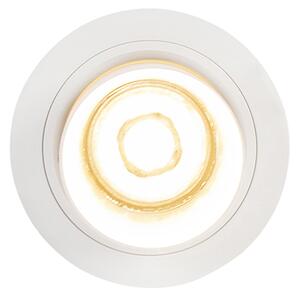 Spotlight modern îngropat rotund alb orientabil - Installa