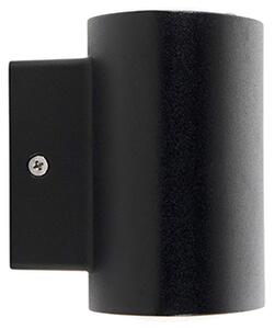 Lampă de perete exterioară modernă neagră cu LED inclus IP44 - Ovum