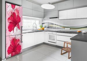 Foto Autocolant pentru piele al frigiderului hibiscus