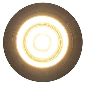 Spot modern îngropat negru rotund orientabil - Installa