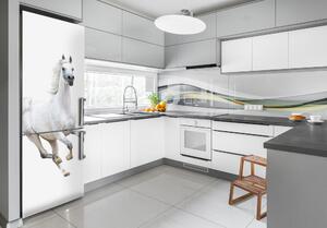 Foto Autocolant pentru piele al frigiderului cal alb