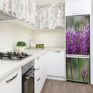 Autocolant frigider acasă flori de usturoi
