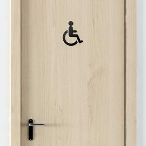 DUBLEZ | Semn indicator din lemn pentru ușă - Persoane cu dizabilități