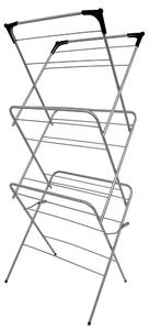 Erga Model 150, uscator de rufe pe 3 nivele 59,5x52,2x130,5 cm, matase-negru, ERG-SEP-10STWIE000A02