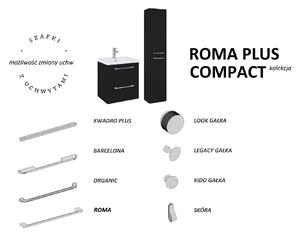 Elita Roma Plus Compact lavoar cu dulap și mânere 81.7 cm negru 168520