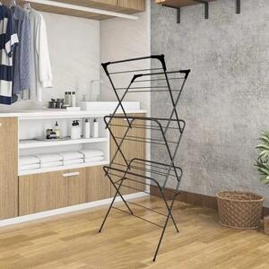 Erga Model 151 Negru, uscator de rufe 59,5x52,2x130,5 cm, negru, ERG-SEP-10SUSST151BLA