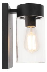 Lampă de perete exterioară modernă din oțel inoxidabil negru IP44 - Jarra