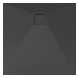 Erga Oldaf, cadă de duș pătrată SMC 80 x 80 cm, negru mat, ERG-GMA-OL-8080BK
