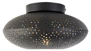 Plafoniera orientala neagra cu auriu 25 cm - Radiance
