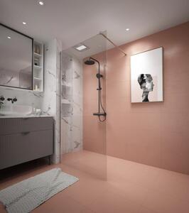 Erga Paris, paravan de dus walk-in 50x200 cm, sticla transparenta 8mm, profil cromat, ERG-V02-PARIS-050x200-CL-CR