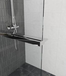 Erga Paris, raft/suport prosoape pentru paravan de dus (max. 140 cm), crom, ERG-V02-PARIS-SHELF-CR
