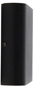 Aplică modernă de perete neagră 11,5 cm cu LED inclus IP65 - Batt