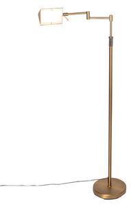 Lampa de podea de design bronz, incluzând LED cu dimmer tactil - Notia