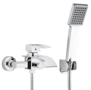 Erga Talea, baterie cada cu set de dus manual punct, crom, ERG-YKA-BW.TALEA