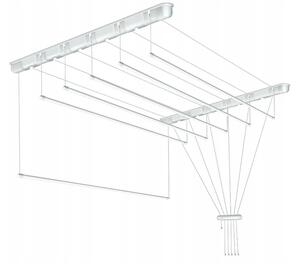 Erga Erga, cuier de tavan pentru uscarea hainelor 5x180 cm, alb, ERG-SEP-10SUSSUF5PP18