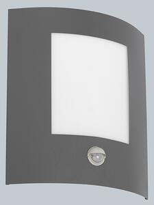 Lampă de perete exterioară antracit cu senzor de mișcare IP44 - Emmerald 1